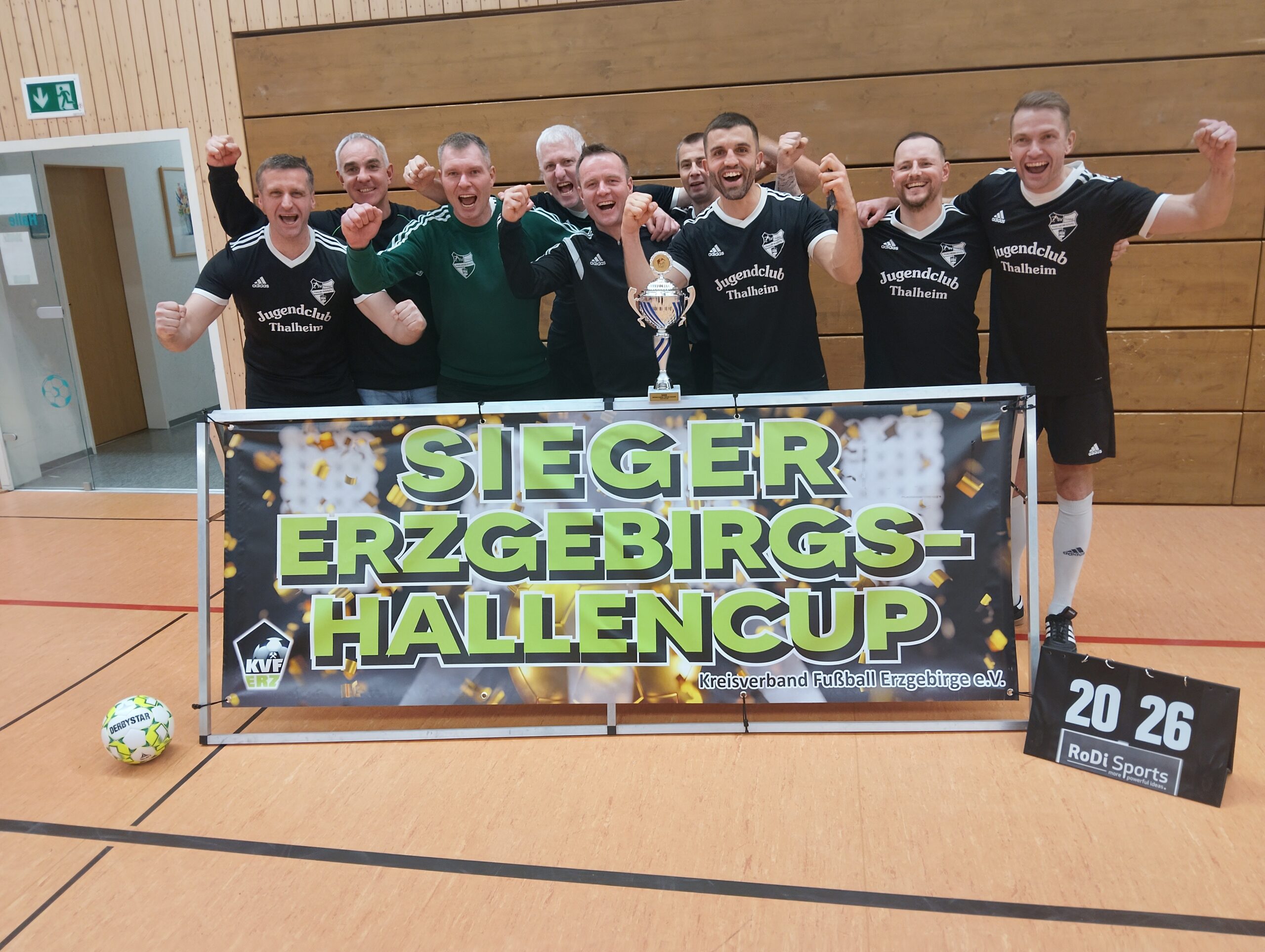 Der Commander führt seine Truppe zum Sieg – Hallenkreismeister Ü35 Erzgebirge 2026: SV Tanne Thalheim!