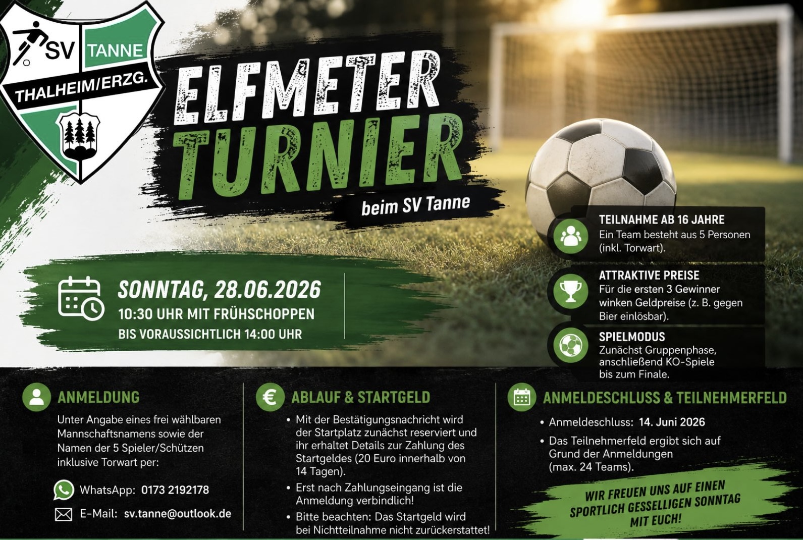 1. Elfmeterturnier des SV Tanne Thalheim