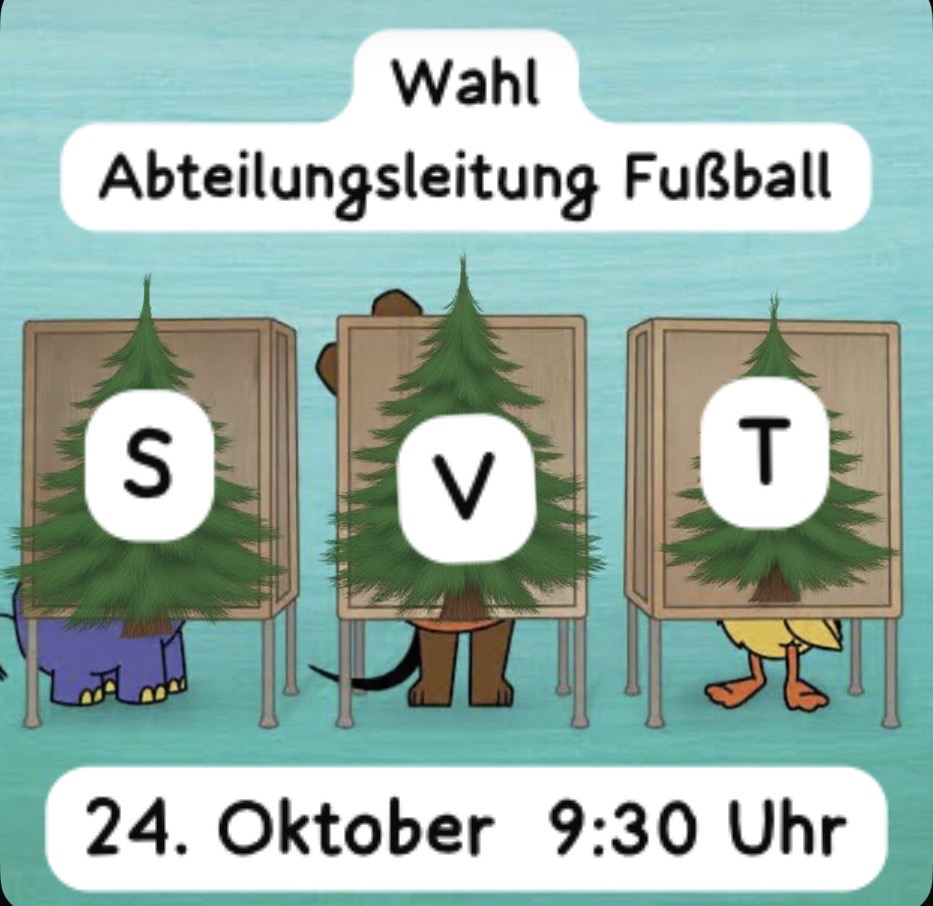 Bekanntmachung Wahl Abteilungsleitung Fußball